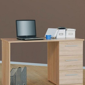 VOGL Möbelfabrik Schreibtisch Tobi, optional mit Tastaturauszug, mit 3 Schubkästen, Breite 115 cm, Made in Germany