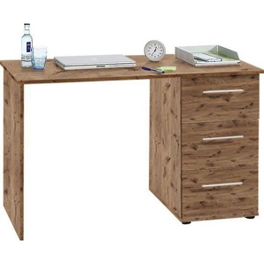 VOGL Möbelfabrik Schreibtisch Tobi, optional mit Tastaturauszug, mit 3 Schubkästen, Breite 115 cm, Made in Germany