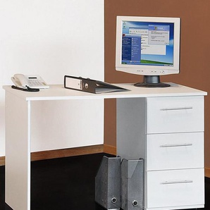 VOGL Möbelfabrik Schreibtisch Tobi, optional mit Tastaturauszug, mit 3 Schubkästen, Breite 115 cm, Made in Germany