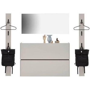 Voleo Garderobe, Kaschmir, Holzwerkstoff, 4-teilig, 200x200x22 cm, Garderobe, Garderoben-Sets & Serien, Garderoben-Sets