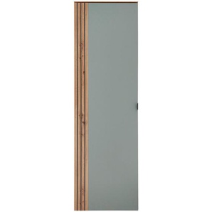 Voleo Garderobenschrank, Salbeigrün, Eiche Artisan, Holzwerkstoff, 4 Fächer, 55x179x37 cm, Beimöbel erhältlich, Typenauswahl, Garderobe,