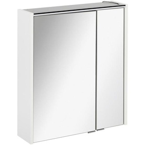 Voleo Spiegelschrank , Metall , 4 Fächer , F , 60x68x15 cm , Made in Germany , Typenauswahl, Soft-Close-System , Badezimmer, Badezimmerspiegel, Spiegelschränke
