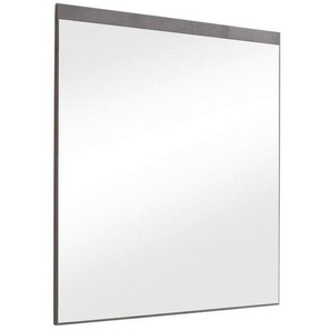 Voleo Wandspiegel, Anthrazit, Glas, Holzwerkstoff, rechteckig, 75x87x2 cm, Spiegel, Wandspiegel