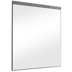 Voleo Wandspiegel , Anthrazit , Glas , rechteckig , 75x87x2 cm , Garderobe, Garderobenspiegel, Garderobenspiegel