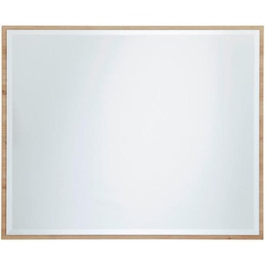 Voleo Wandspiegel, Eiche Artisan, Glas, rechteckig, 92x75x2 cm, Garderobe, Garderobenspiegel, Garderobenspiegel