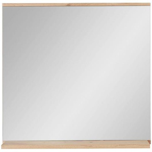Voleo Wandspiegel, Glas, rechteckig, 84.2x80x16.6 cm, waagrecht montierbar, Ablage, Spiegel, Wandspiegel