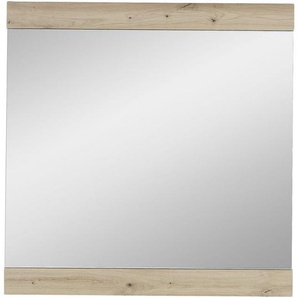 Voleo Wandspiegel , Glas , rechteckig , 84x86x2 cm , senkrecht montierbar , Garderobe, Garderobenspiegel, Garderobenspiegel