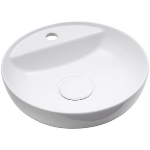 Voleo Waschbecken , Weiß , Keramik , 42x42x13 cm , Made in Germany , Badezimmer, Waschbecken & Armaturen, Waschbecken