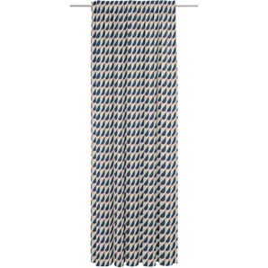 Vorhang ADAM Circles Gardinen Gr. 175 cm, Multifunktionsband, 142 cm, bunt (hellblau, orange, dunkelblau) Esszimmergardinen