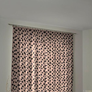 Vorhang ADAM Dots Gardinen Gr. 225 cm, Kräuselband, 145 cm, lila Kräuselband nachhaltige Materialien