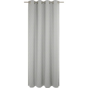 Vorhang ADAM Indian Cortezada Light Gardinen Gr. 225 cm, Ösen, 145 cm, grau (hellgrau) Ösen