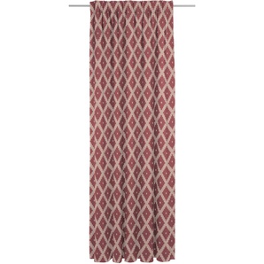 Vorhang ADAM Maroccan Shiraz Gardinen Gr. 245 cm, Multifunktionsband, 142 cm, rot Esszimmergardinen