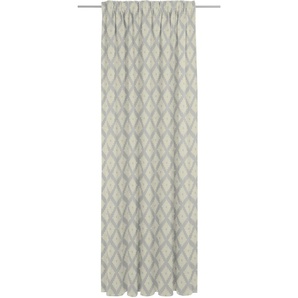 Vorhang ADAM Maroccan Shiraz light Gardinen Gr. 245 cm, Multifunktionsband, 142 cm, grau (hellgrau) Esszimmergardinen nachhaltig aus Bio-Baumwolle