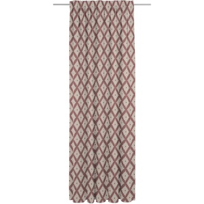 Vorhang ADAM Maroccan Shiraz light Gardinen Gr. 245 cm, Multifunktionsband, 142 cm, rot (dunkelrot) Esszimmergardinen