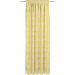 Vorhang ADAM Romantic Puligny light Gardinen Gr. 255 cm, Multifunktionsband, 142 cm, gelb Esszimmergardinen nachhaltig aus Bio-Baumwolle
