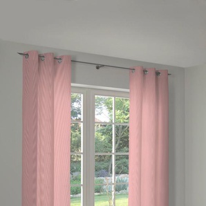 Vorhang ADAM Uni Collection Gardinen Gr. 225 cm, Ösen, 145 cm, rosa Ösen nachhaltig