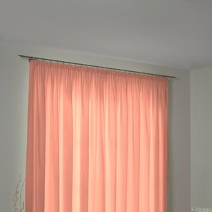 Vorhang ADAM Uni Collection Gardinen Gr. 245 cm, Kräuselband, 145 cm, orange Kräuselband nachhaltig