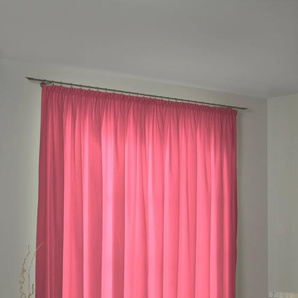 Vorhang ADAM Uni Collection Gardinen Gr. 245 cm, Kräuselband, 145 cm, pink Kräuselband