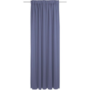 Vorhang ADAM Uni Collection Gardinen Gr. 245 cm, Multifunktionsband, 142 cm, blau (royalblau) Esszimmergardinen