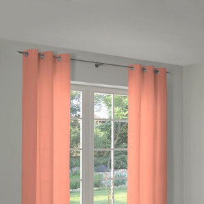 Vorhang ADAM Uni Collection Gardinen Gr. 175 cm, Ösen, 145 cm, orange Ösen Gardine nachhaltig