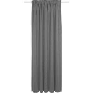 Vorhang ADAM Uni Collection light Gardinen Gr. 225 cm, Multifunktionsband, 142 cm, schwarz (schwarz, beige) Esszimmergardinen