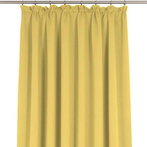 Vorhang ADAM Uni Light Collection Gardinen Gr. 145 cm, Kräuselband, 145 cm, gelb (hellgelb) Kräuselband Gardine