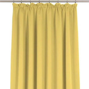 Vorhang ADAM Uni Light Collection Gardinen Gr. 225 cm, Kräuselband, 145 cm, gelb (hellgelb) Kräuselband
