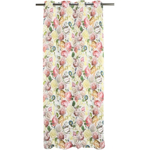 Vorhang APELT Sina Gardinen Gr. 245 cm, Ösen, 135 cm, bunt (bunt, gelb) Ösen Gardine HxB: 245x135