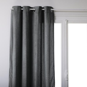 Vorhang aus Samt Schiefergrau, 140x260 cm