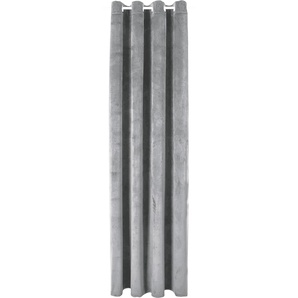 Vorhang BRUNO BANANI Leroy Gardinen Gr. 175 cm, Ösen, 140 cm, grau Ösen Samt, blickdicht, monochrom, verschiedene Größen