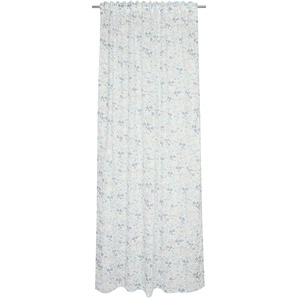 Vorhang ESPRIT Leyla Gardinen Gr. 250 cm, Multifunktionsband, 130 cm, bunt (hellblau, blau, breeze) Landhaus Gardinen aus nachhaltigerer Baumwolle (BCI)