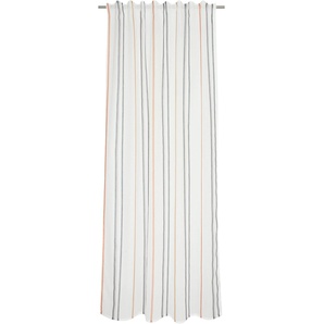 Vorhang ESPRIT Tommy Gardinen Gr. 250 cm, Multifunktionsband, 130 cm, blau (sand, natur, blau) Schlafzimmergardinen mit zeitlosem Längsstreifen