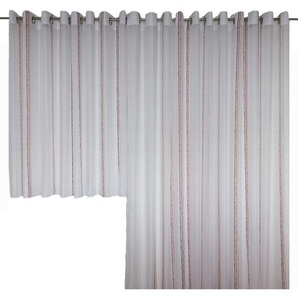 Vorhang Forsman mit Ösen (1 Stück), halbtransparent