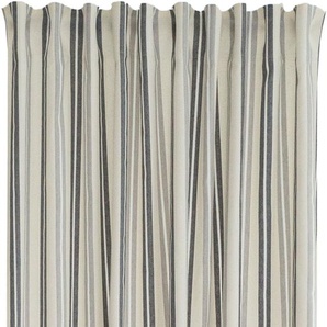Vorhang HOMING Adwin Gardinen Gr. 245 cm, verdeckte Schlaufen, 140 cm, grau Landhaus Gardinen Vorhang, Küche, Landhaus, blickdicht