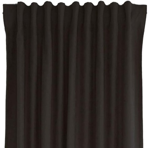 Vorhang HOMING Brando Gardinen Gr. 245 cm, verdeckte Schlaufen, 140 cm, grau Verdeckte Schlaufen Vorhang Brando