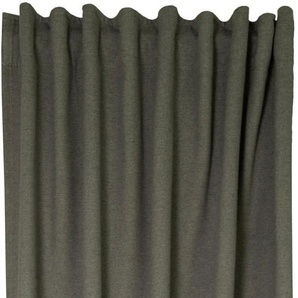 Vorhang HOMING Silan Gardinen Gr. 245 cm, verdeckte Schlaufen, 140 cm, grau (stein) Verdeckte Schlaufen Thermovorhang Wärmevorhang Silan
