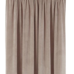 Vorhang LEGER HOME BY LENA GERCKE Samt Ladina Gardinen Gr. 175 cm, Multifunktionsband, 140 cm, grau (taupe) Esszimmergardinen Gardine blickdicht, gewebt, verschiedene Größen