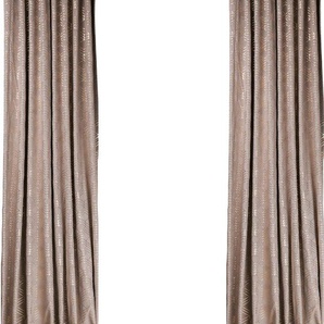 Vorhang MY HOME Velvet Foil Gardinen Gr. 225 cm, Multifunktionsband, 140 cm, beige (sand) Badezimmergardinen Gardine Samt