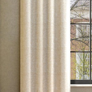 Vorhang NEUTEX FOR YOU ALASKA Nach Maß Gardinen Gr. 255 cm, Ösen, 144 cm, beige (leinen, creme) Ösen