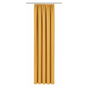 Vorhang VHG Leon Gardinen Gr. 215 cm, Kräuselband, 145 cm, gelb Kräuselband