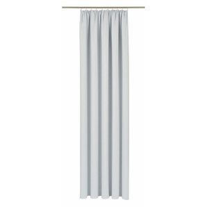 Vorhang VHG Leon Gardinen Gr. 245 cm, Kräuselband, 145 cm, grau (grau, weiß) Kräuselband