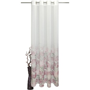Vorhang VHG Tarovina Gardinen Gr. 195 cm, Ösen, 140 cm, pink Landhaus Gardinen Gardine