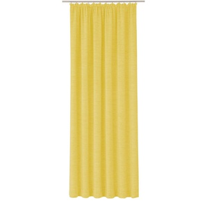 Vorhang WIRTH B-Holmsund Gardinen Gr. 145 cm, Kräuselband, 132 cm, gelb Kräuselband Gardine