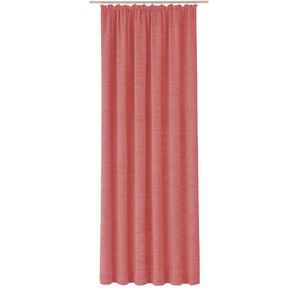 Vorhang WIRTH B-Holmsund Gardinen Gr. 255 cm, Kräuselband, 132 cm, rosa Kräuselband