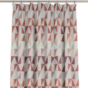 Vorhang WIRTH Berlare Gardinen Gr. 185 cm, Kräuselband, 132 cm, orange (terra) Kräuselband nach Maß