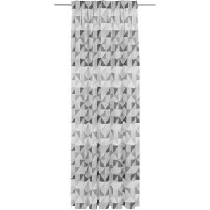 Vorhang WIRTH Berlare Gardinen Gr. 205 cm, Multifunktionsband, 132 cm, grau (dunkelgrau) Schlafzimmergardinen nach Maß