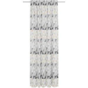 Vorhang WIRTH Berlare Gardinen Gr. 205 cm, Multifunktionsband, 132 cm, grau (hellgrau) Schlafzimmergardinen nach Maß