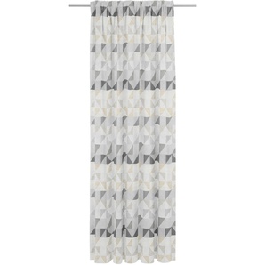 Vorhang WIRTH Berlare Gardinen Gr. 205 cm, Multifunktionsband, 132 cm, grau (hellgrau) Schlafzimmergardinen nach Maß