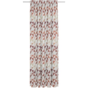 Vorhang WIRTH Berlare Gardinen Gr. 205 cm, Multifunktionsband, 132 cm, orange (terra) Schlafzimmergardinen nach Maß