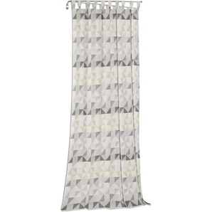 Vorhang WIRTH Berlare Gardinen Gr. 215 cm, Schlaufen, 132 cm, grau (hellgrau) Schlaufen nach Maß